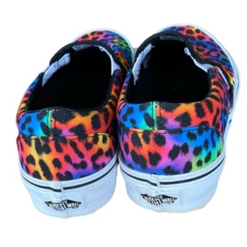 Vans classic slip-on; rainbow leopard print 🌈 🐆 - Picture 4 of 5